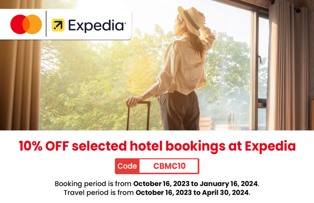 china bank credit card promo 2023 - 10% off expedia