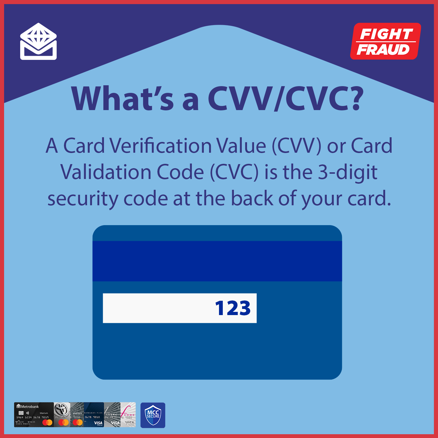 cvv cvc metrobank - where to find
