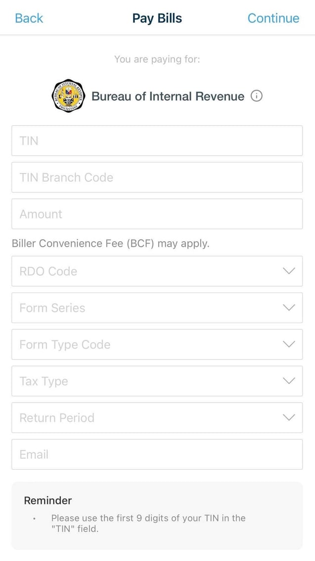 how to pay bir online - maya