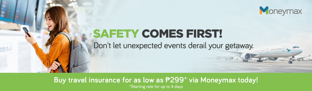 Avail of a travel insurance policy via Moneymax