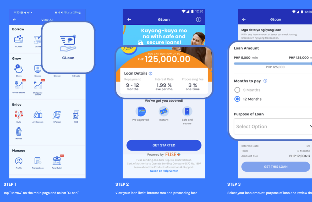 how to loan in gcash -  how to borrow via gloan