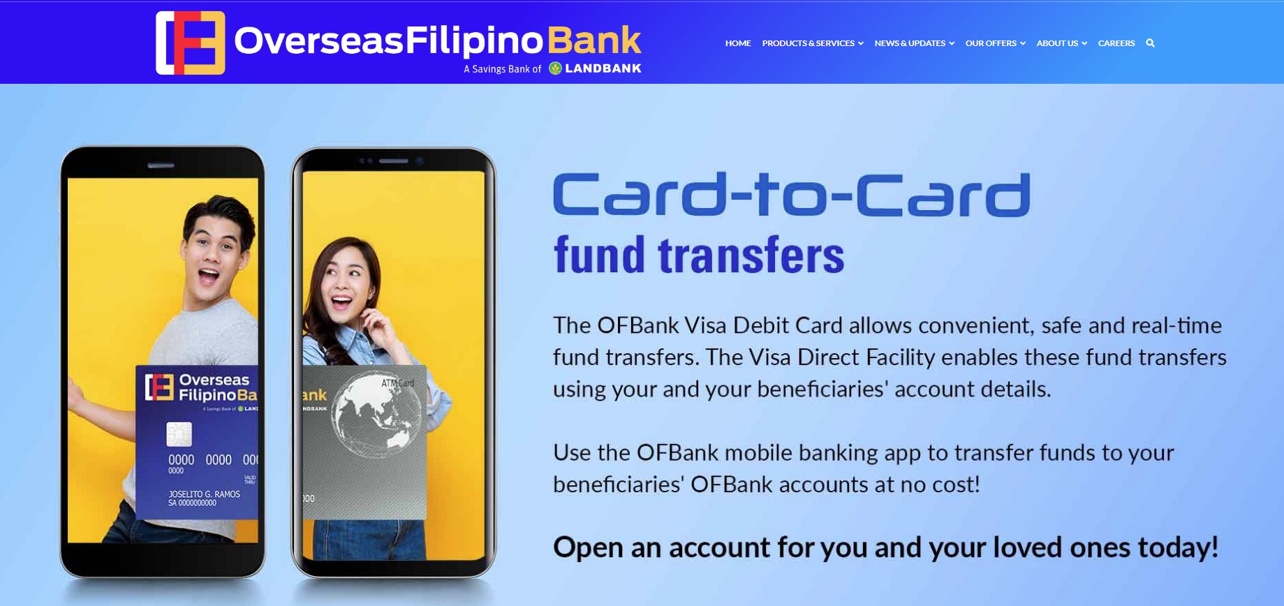 ofbank account opening - fund transfer