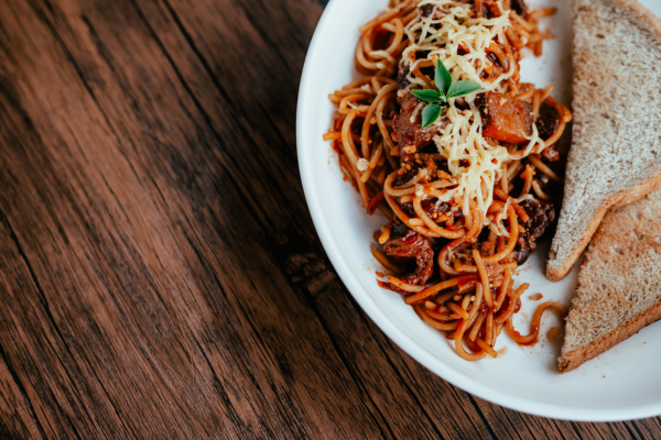 noche buena food - spaghetti