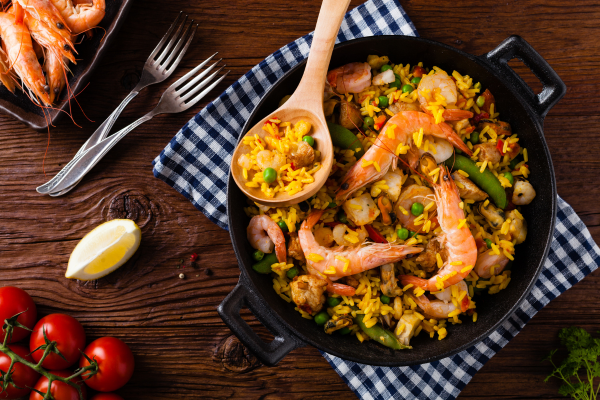 noche buena food - paella