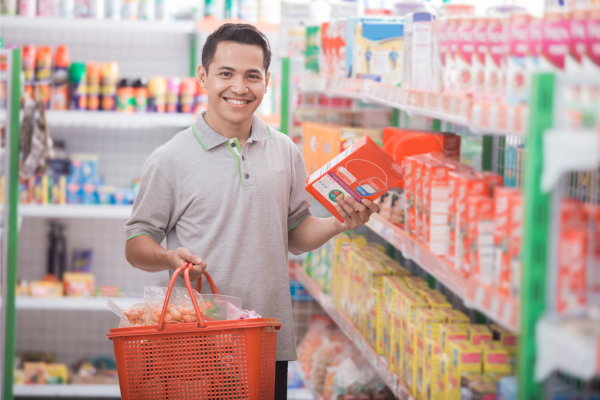 grocery shopping tips - shop alone