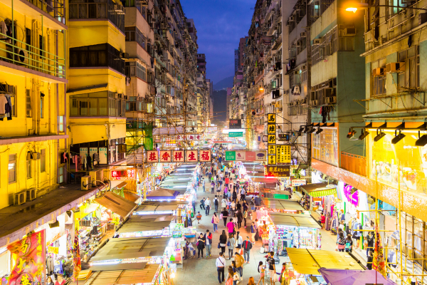 shopping in hong kong - ladies market