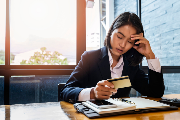 maxed out credit card - meaning