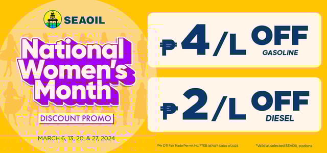 women's month sale - seaoil