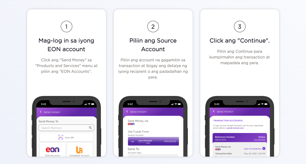 unionbank eon - Send Money to an EON Account