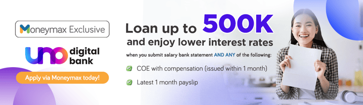 Apply for a UNOBank loan via Moneymax today