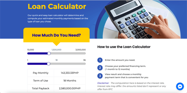 how a personal loan is calculated - RFC loan