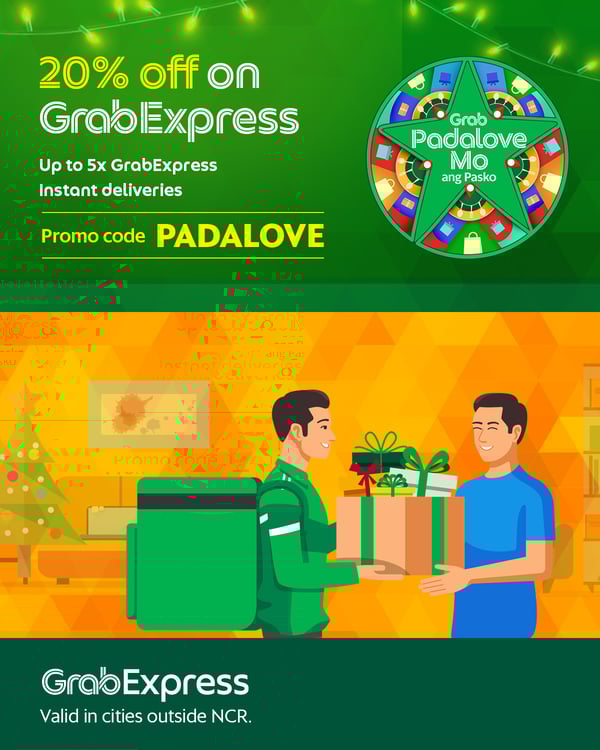 grabexpress delivery guide - christmas promos 2021