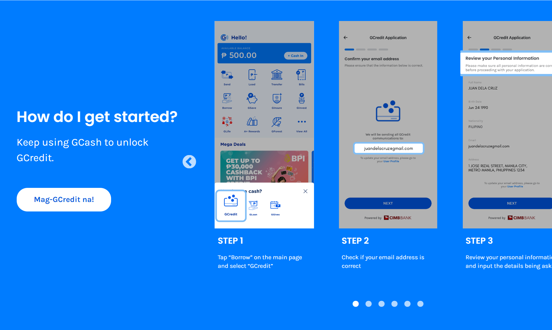 how to loan in gcash - activate gcredit
