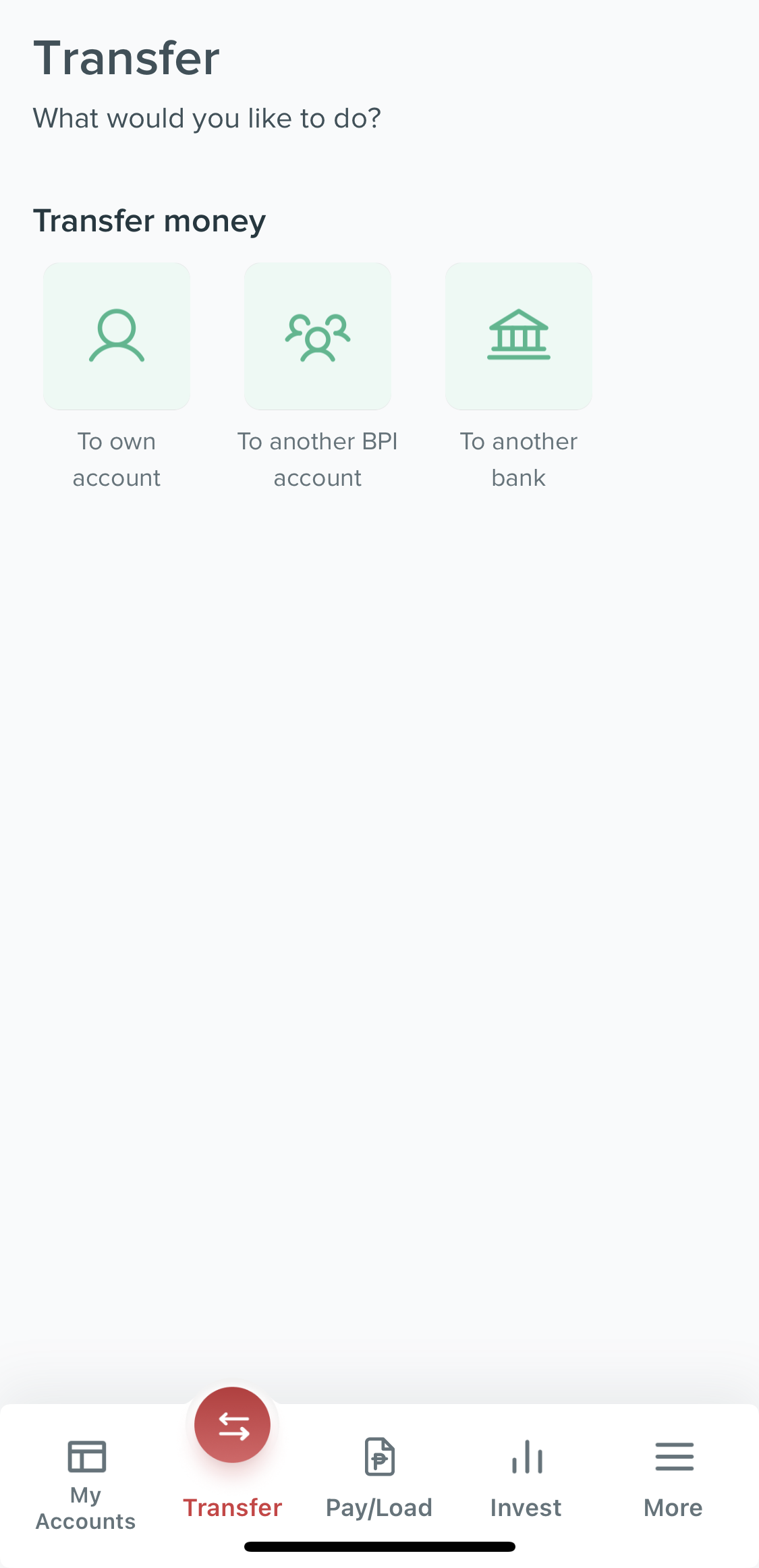 bpi online app - transfer money to other bank