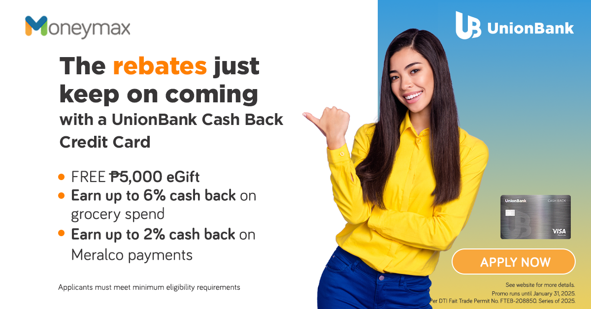 unionbank cashback